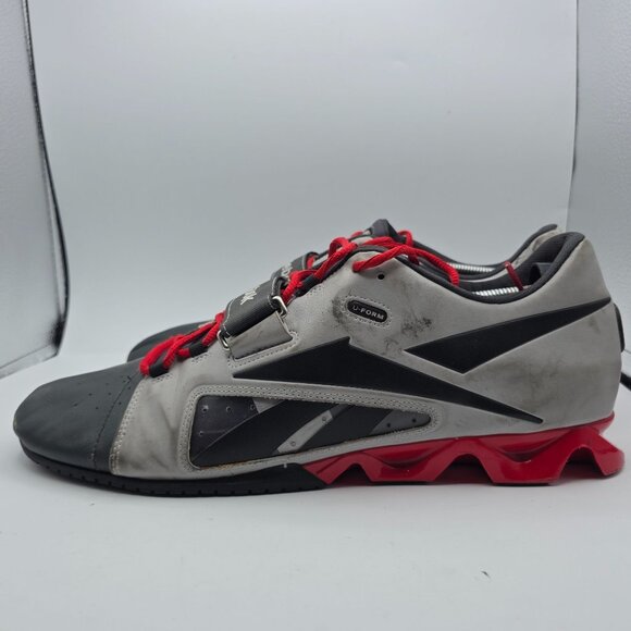 Reebok Crossfit Mens Size 15 Gray Black Weightlifting Shoes Training Gym Cross main image 9